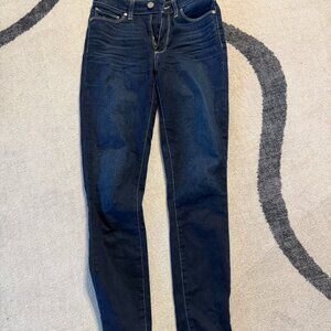 Paige Hoxton Ankle Skinny dark wash jeans